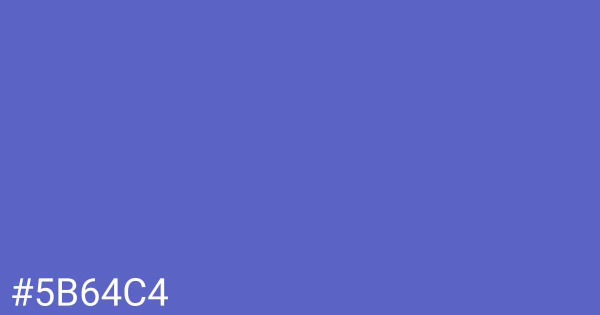 Hex color #5b64c4 graphic