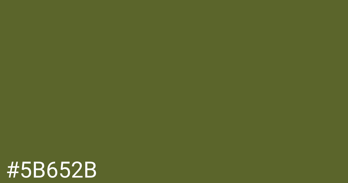 Hex color #5b652b graphic