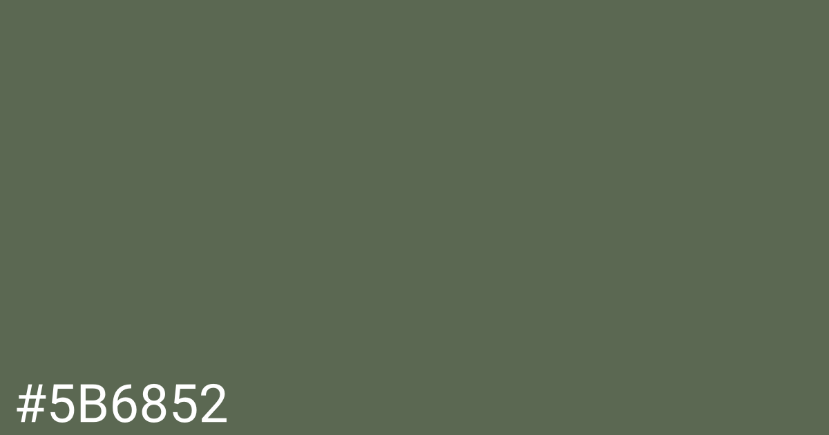 Hex color #5b6852 graphic