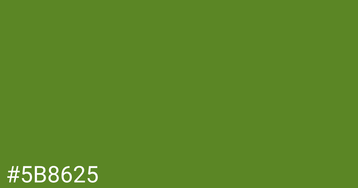Hex color #5b8625 graphic