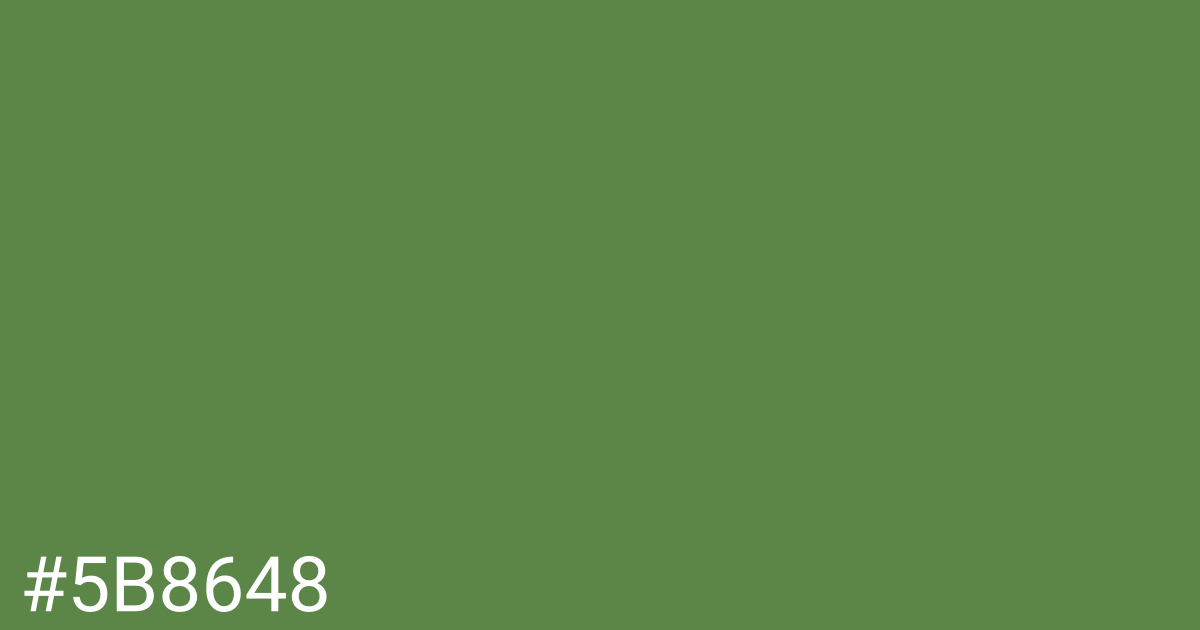 Hex color #5b8648 graphic