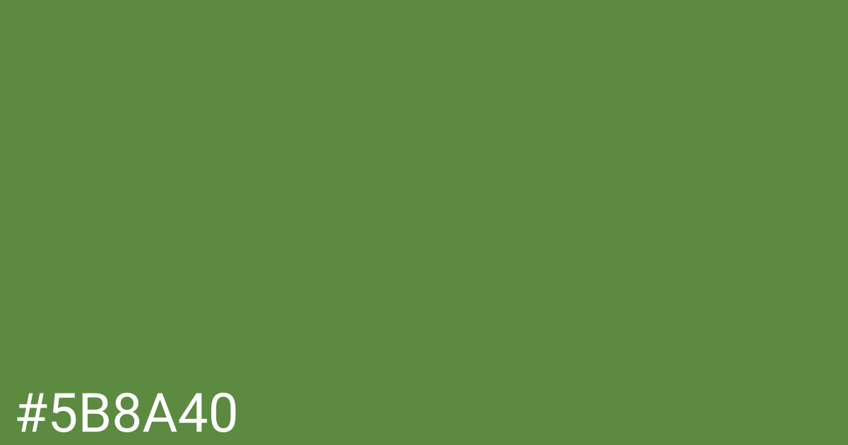 Hex color #5b8a40 graphic
