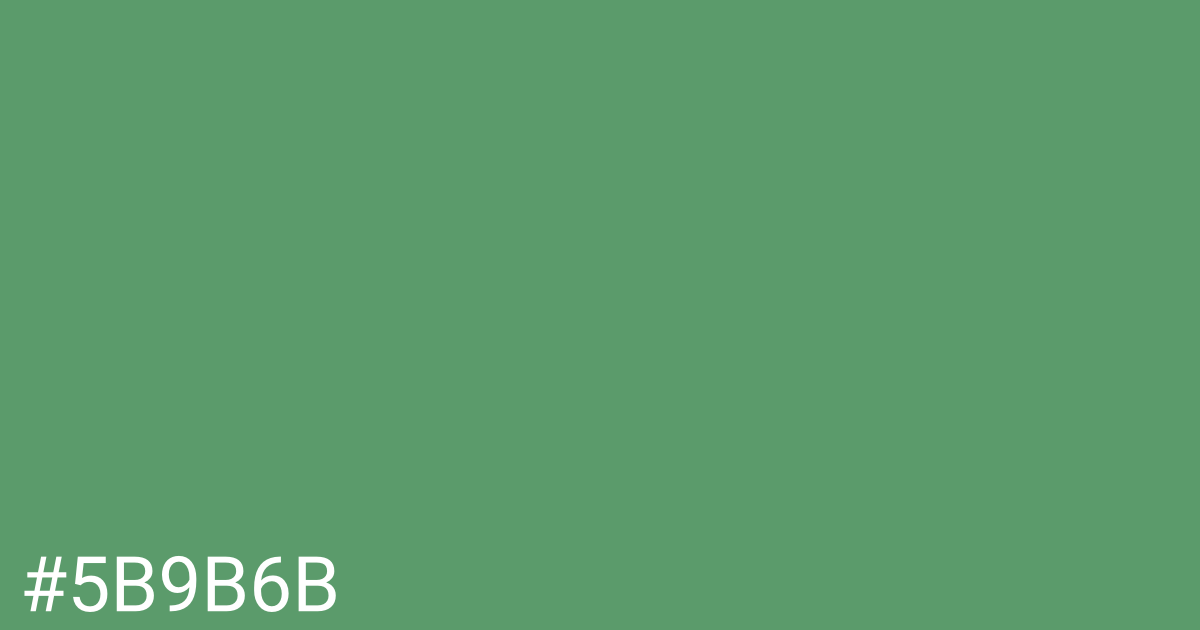 Hex color #5b9b6b graphic