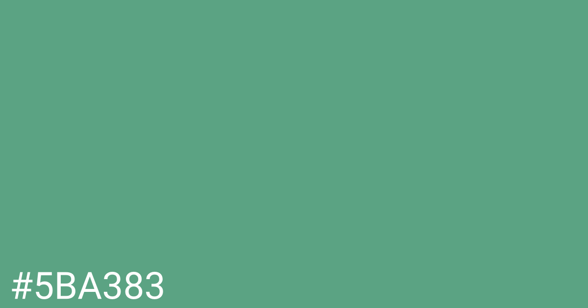 Hex color #5ba383 graphic