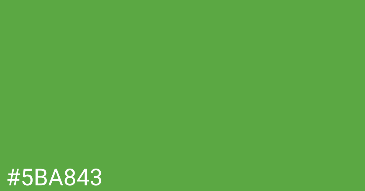 Hex color #5ba843 graphic