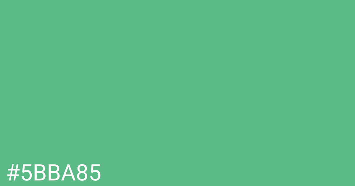 Hex color #5bba85 graphic