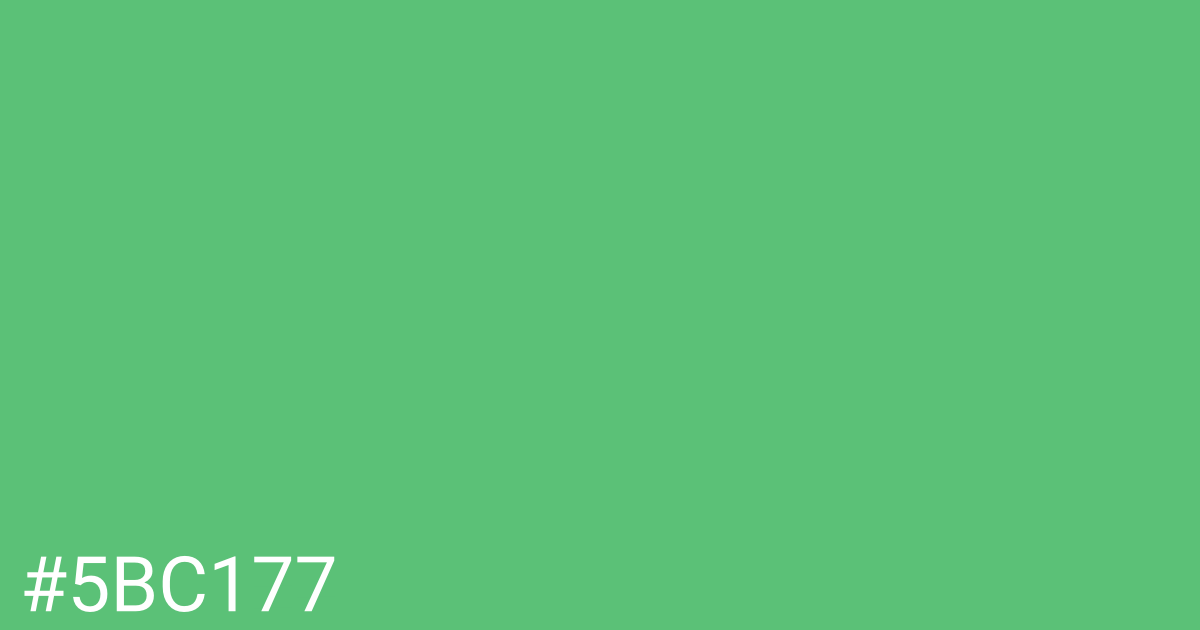 Hex color #5bc177 graphic