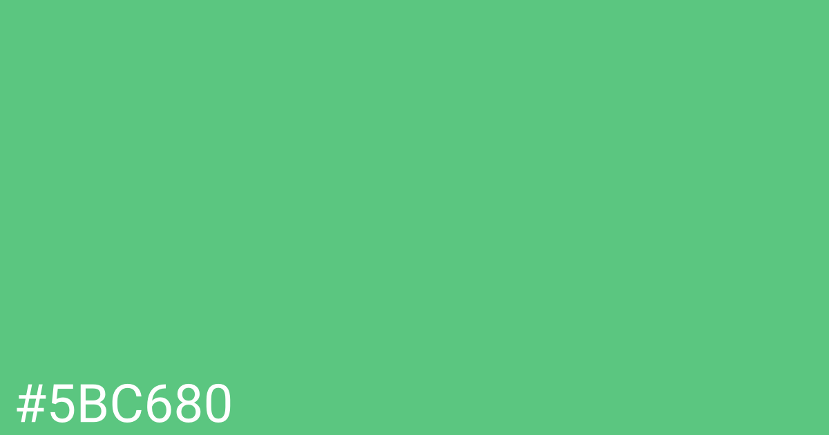 Hex color #5bc680 graphic