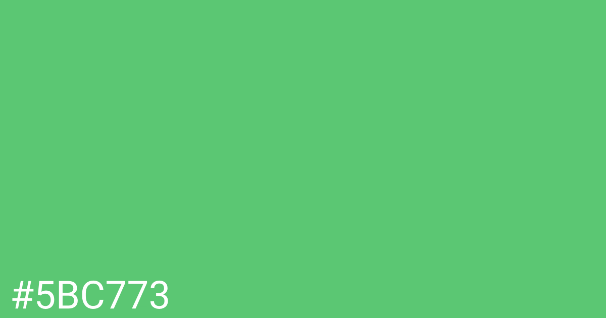 Hex color #5bc773 graphic