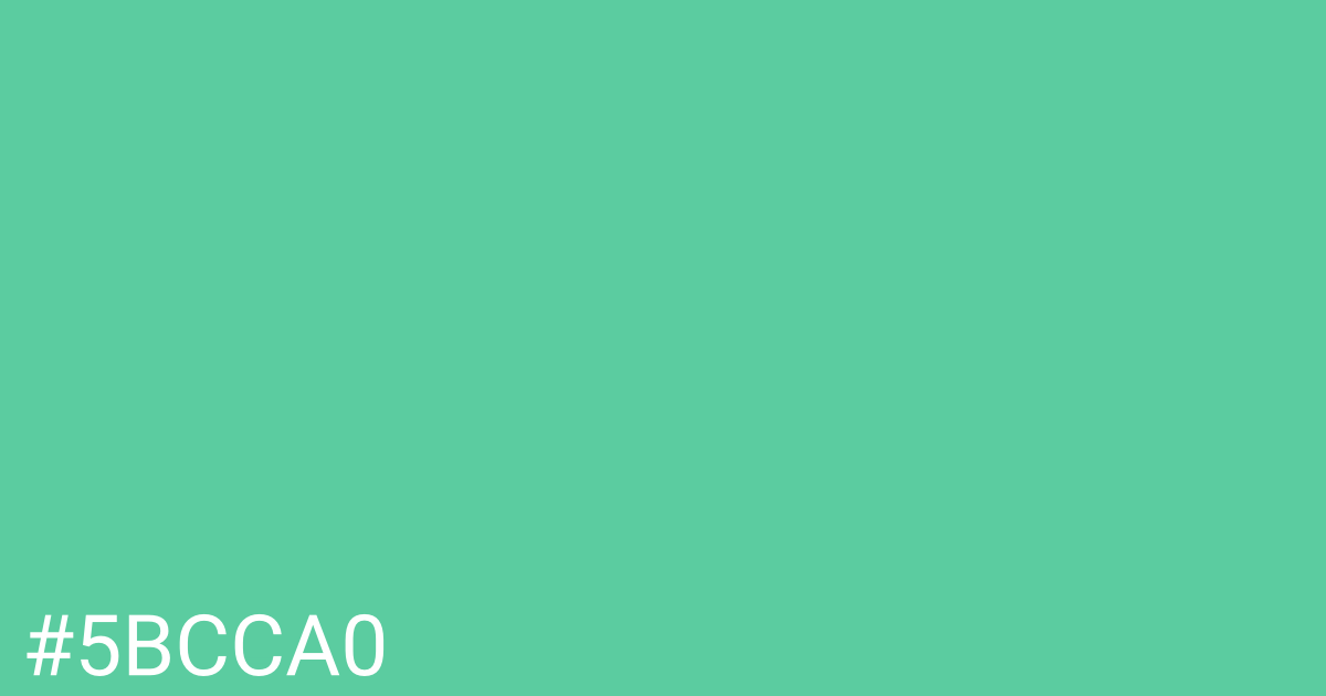 Hex color #5bcca0 graphic