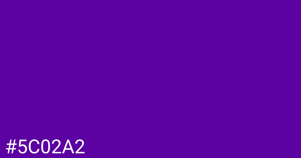 Hex color #5c02a2 graphic