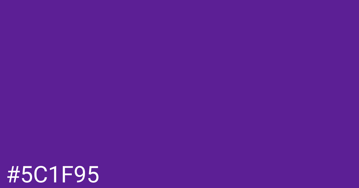 Hex color #5c1f95 graphic