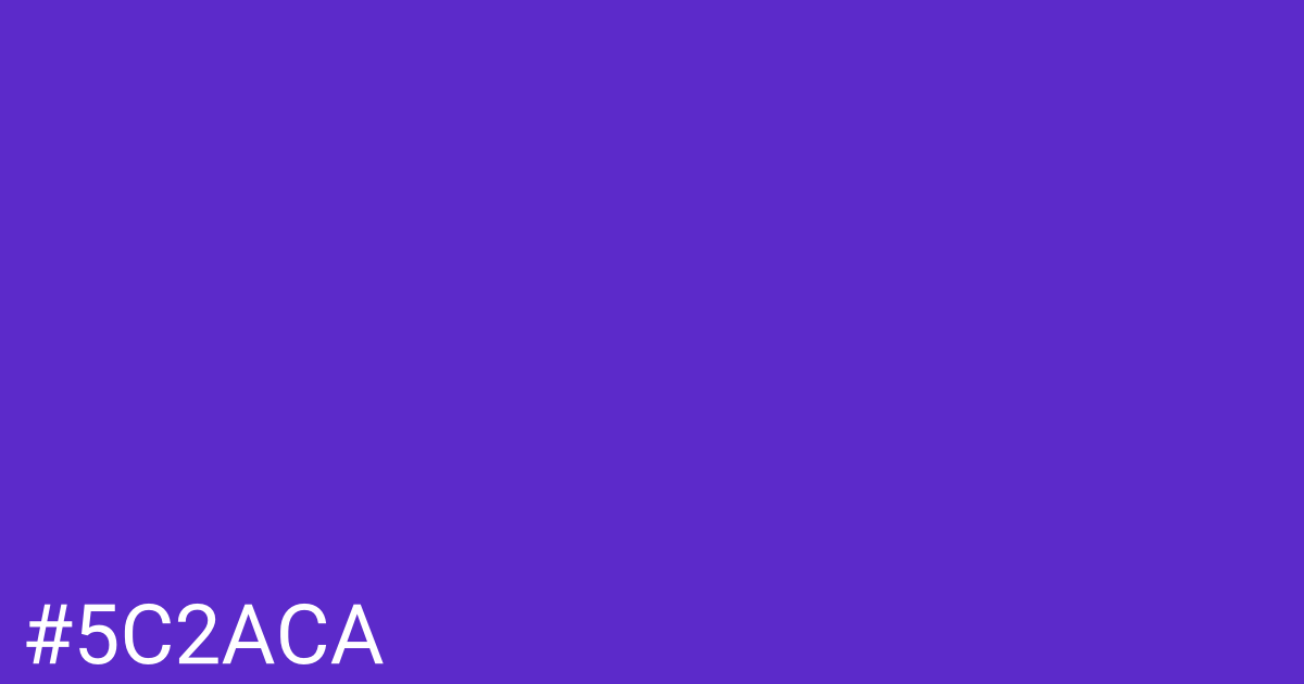 Hex color #5c2aca graphic