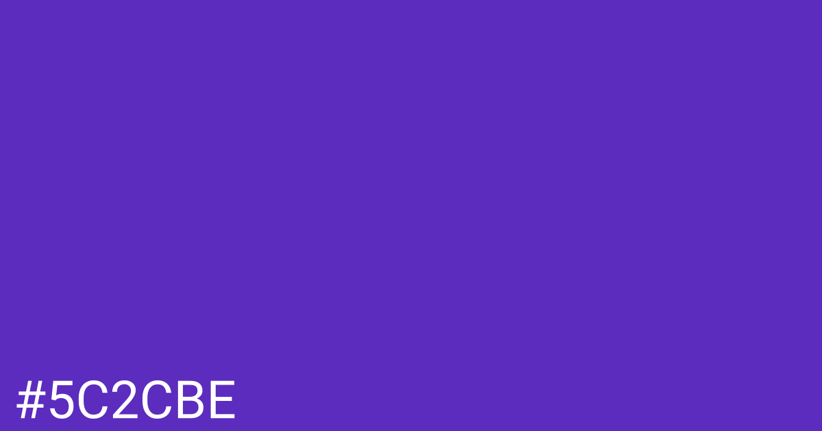 Hex color #5c2cbe graphic