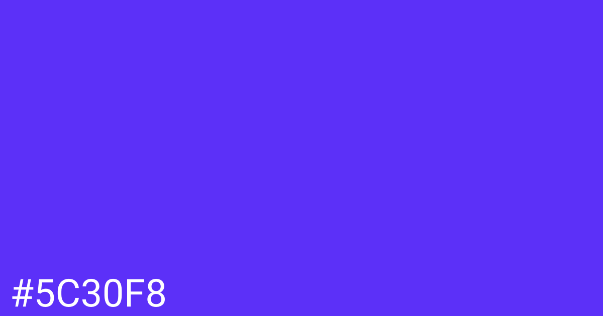 Hex color #5c30f8 graphic