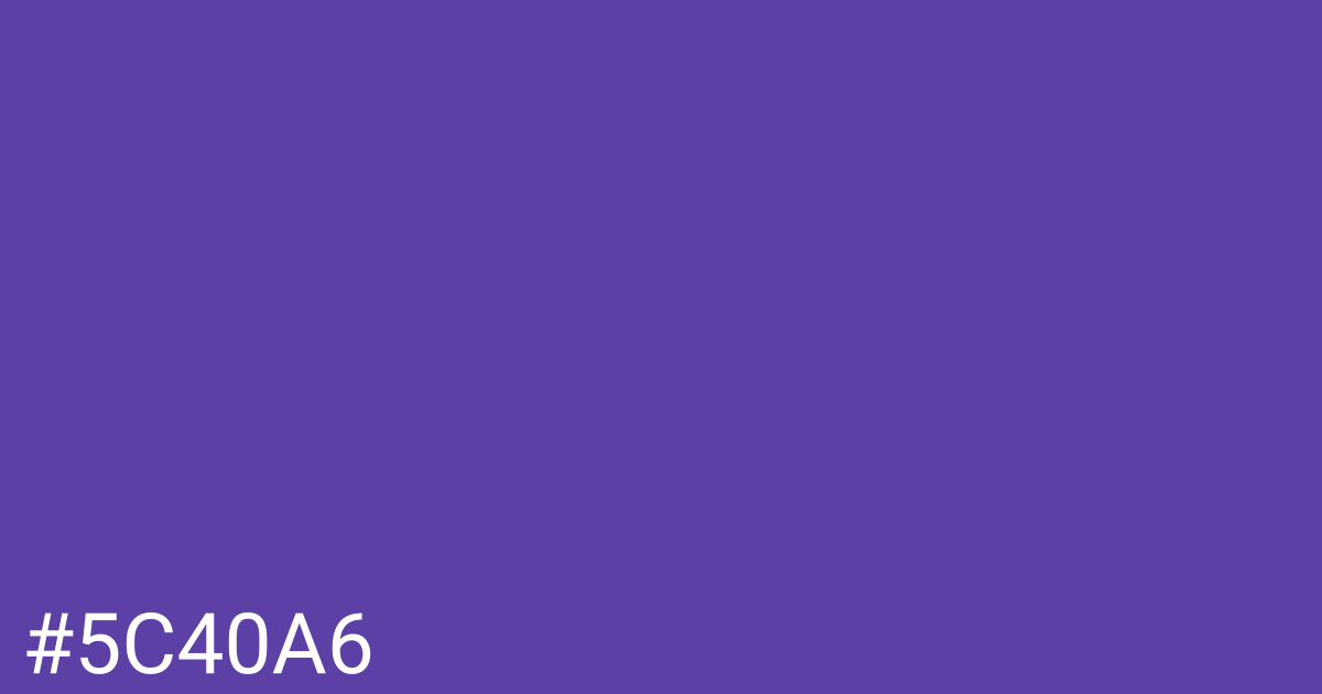 Hex color #5c40a6 graphic