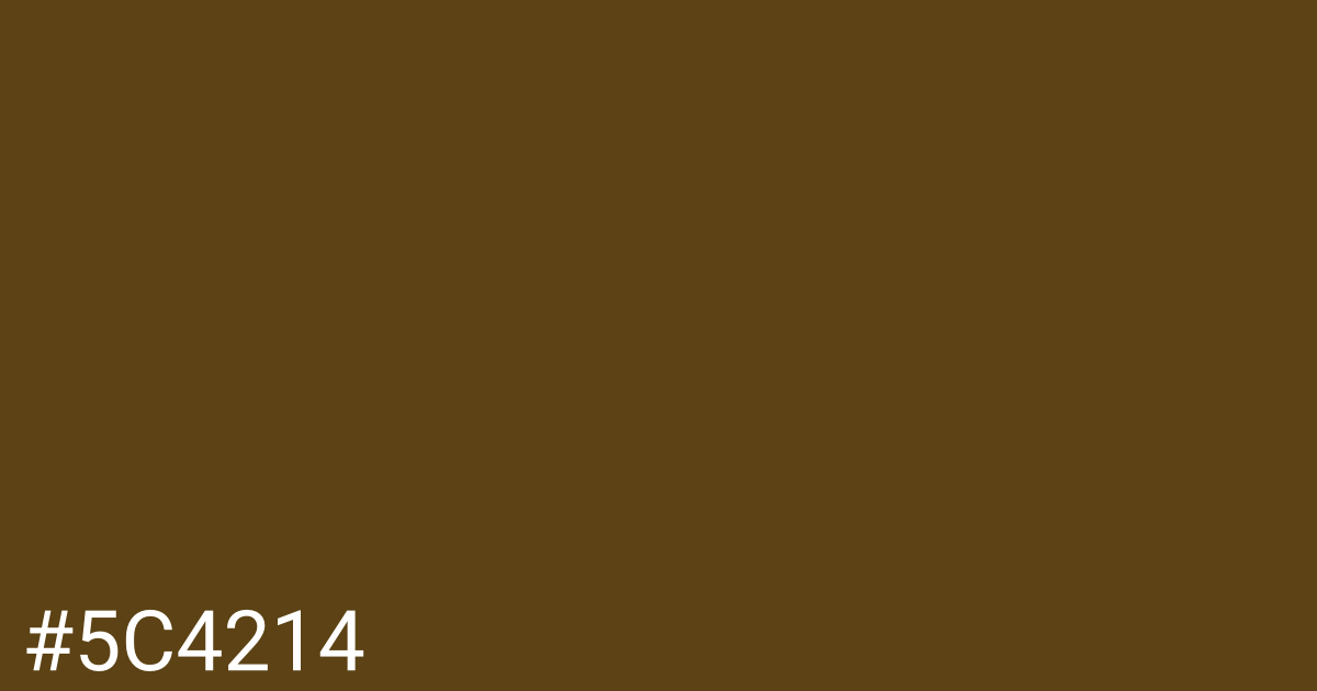 Hex color #5c4214 graphic