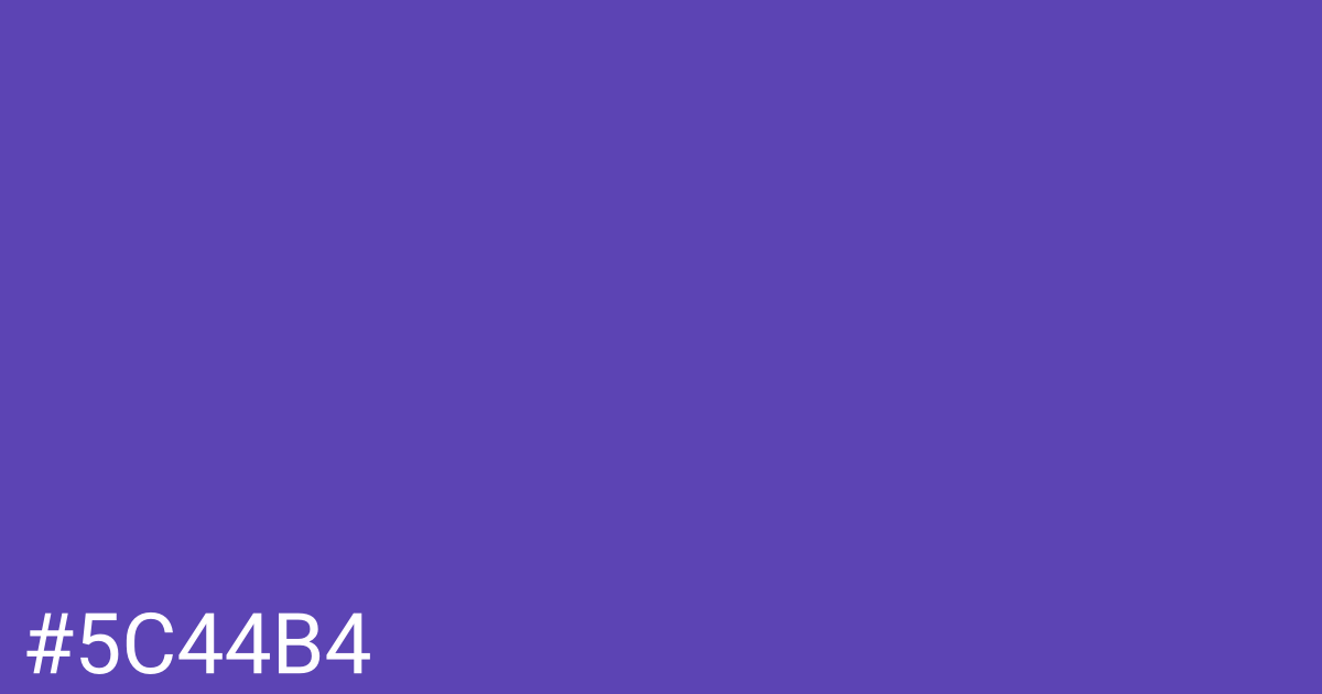 Hex color #5c44b4 graphic