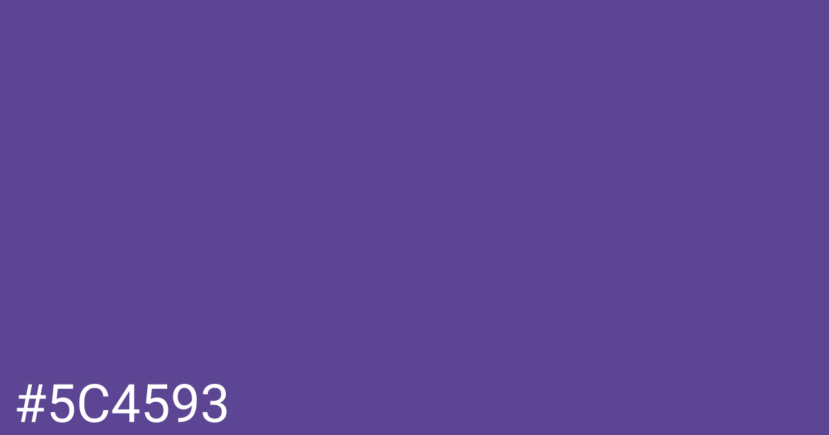 Hex color #5c4593 graphic