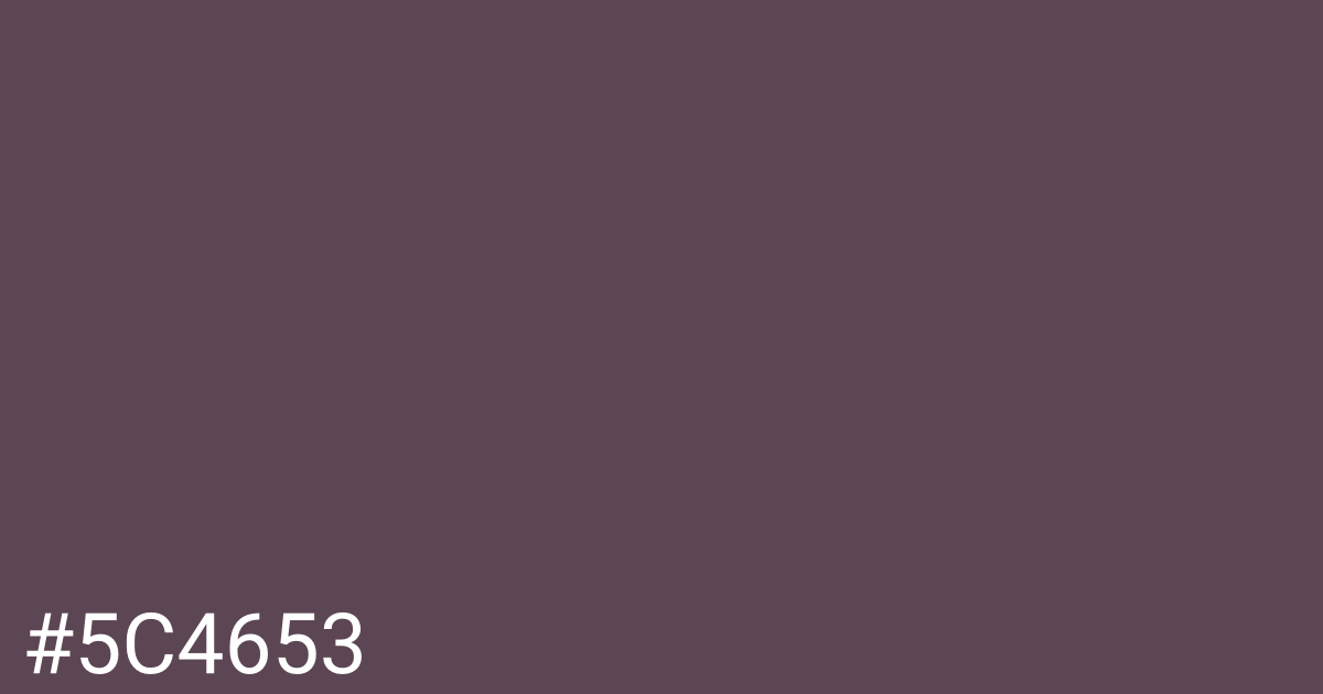 Hex color #5c4653 graphic