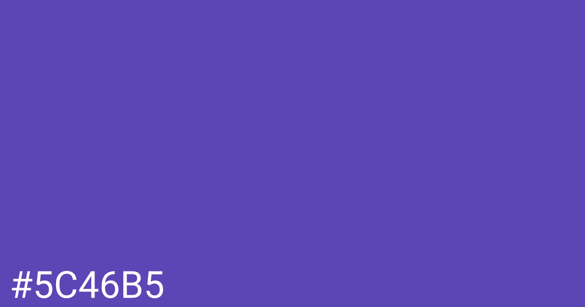 Hex color #5c46b5 graphic