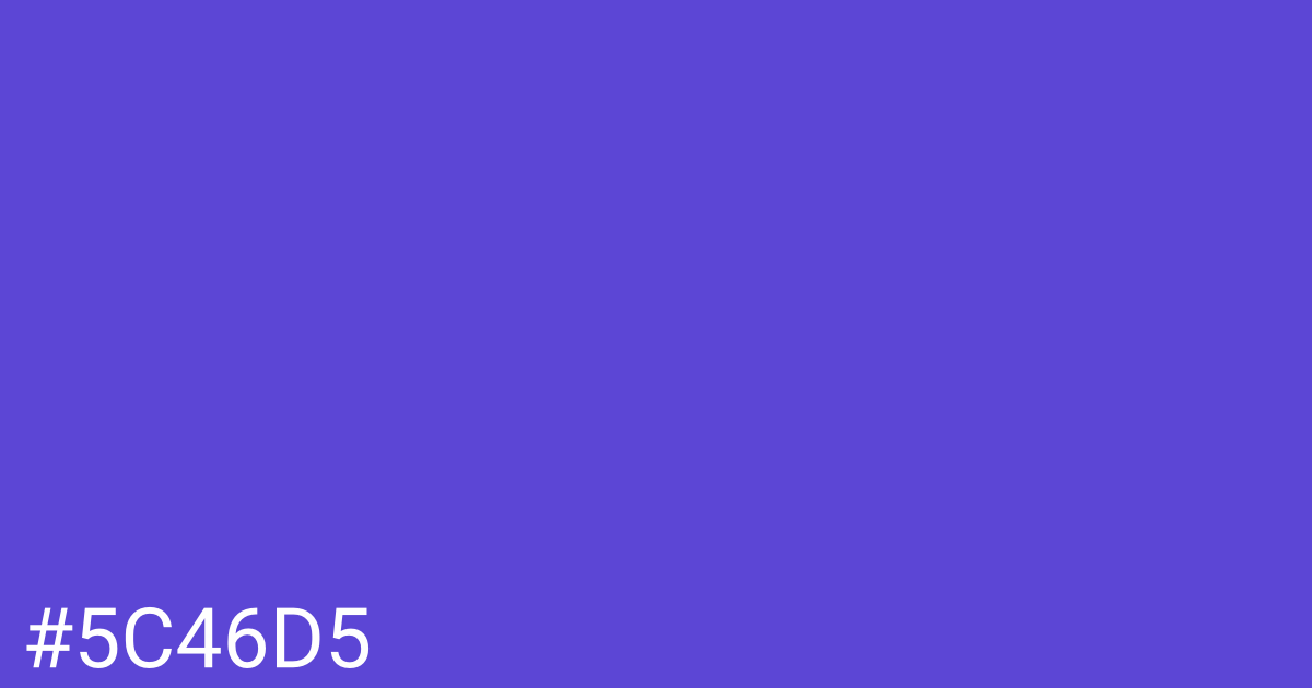 Hex color #5c46d5 graphic