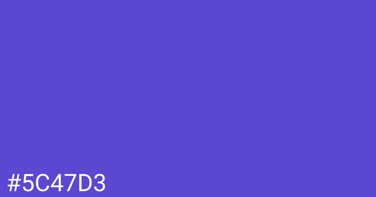 Hex color #5c47d3 graphic