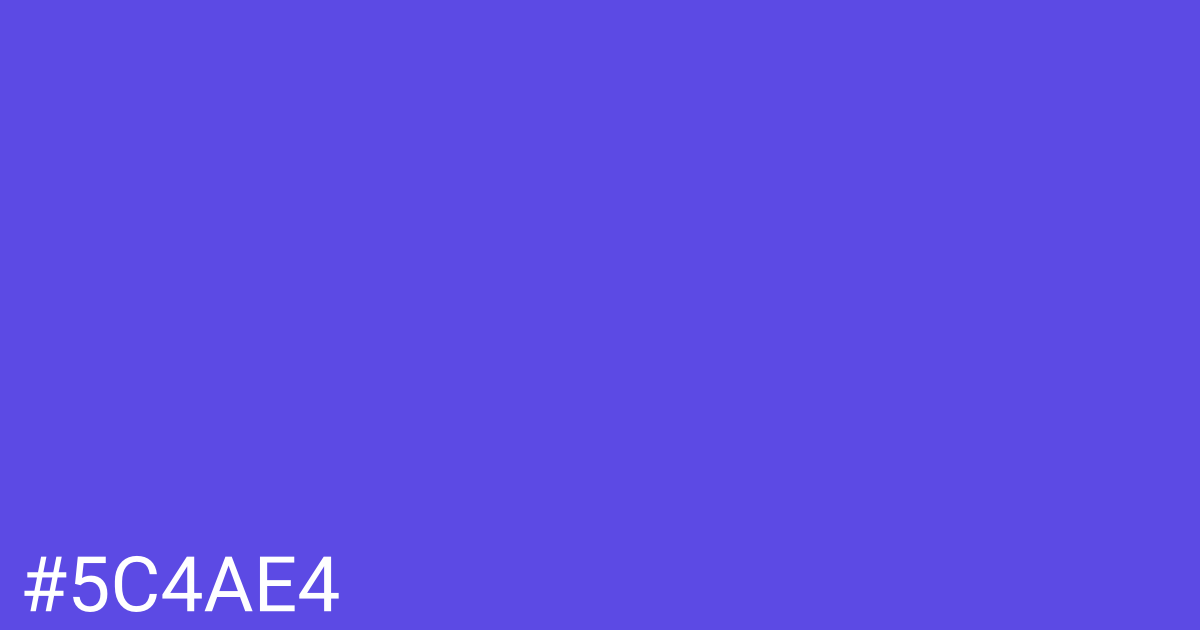 Hex color #5c4ae4 graphic