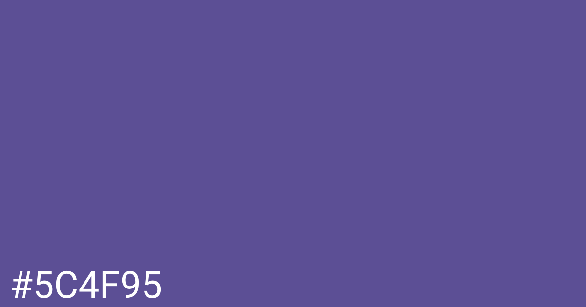 Hex color #5c4f95 graphic