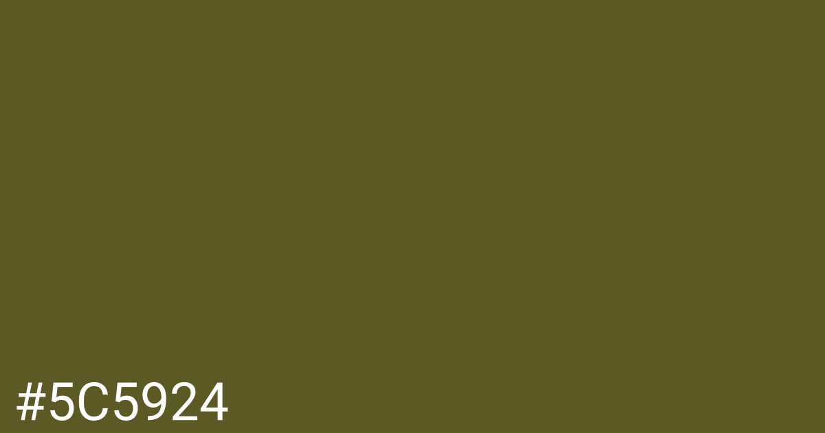 Hex color #5c5924 graphic