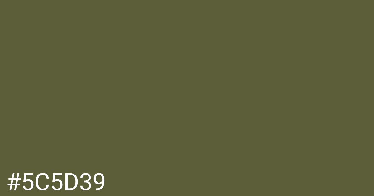 Hex color #5c5d39 graphic