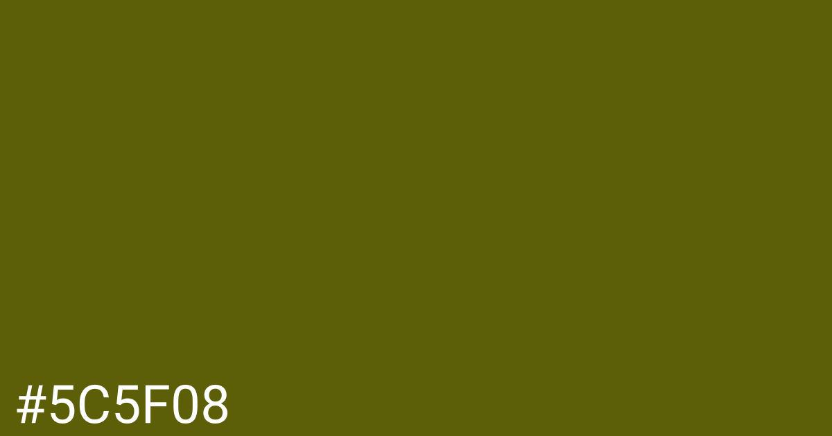 Hex color #5c5f08 graphic