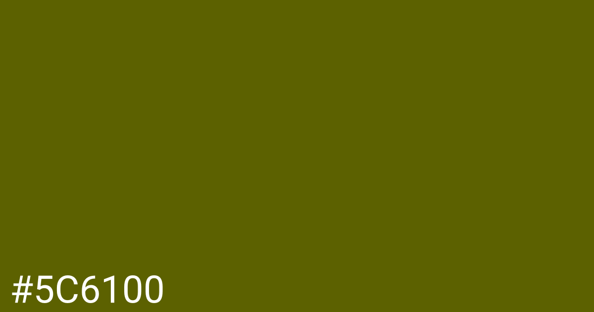 Hex color #5c6100 graphic