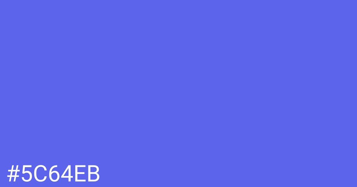Hex color #5c64eb graphic