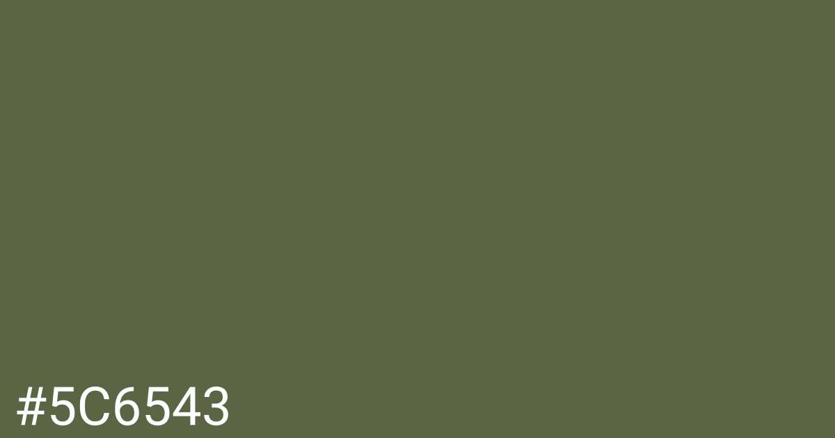 Hex color #5c6543 graphic