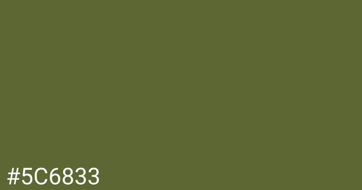 Hex color #5c6833 graphic