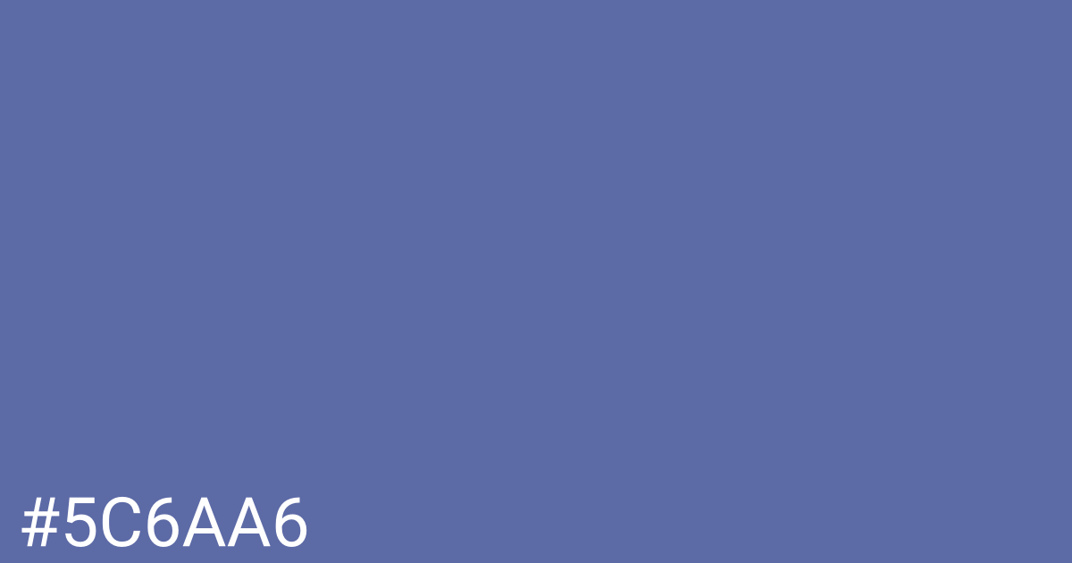 Hex color #5c6aa6 graphic