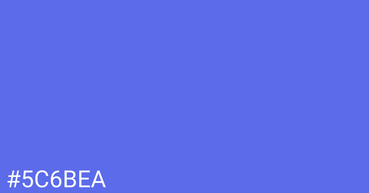 Hex color #5c6bea graphic