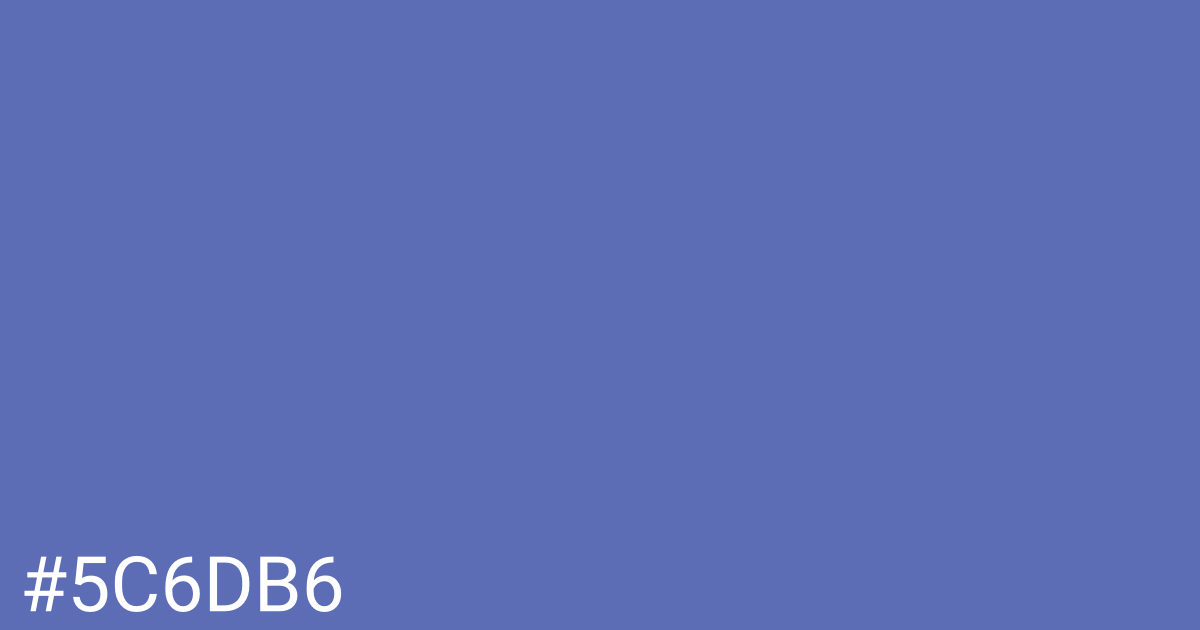 Hex color #5c6db6 graphic