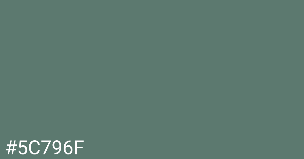 Hex color #5c796f graphic