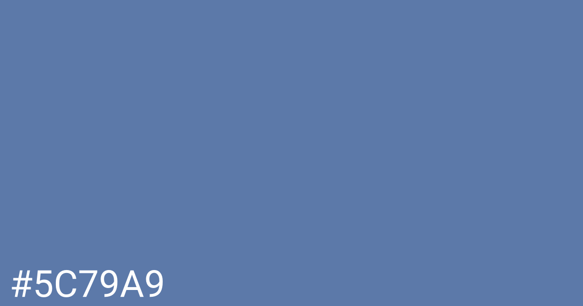 Hex color #5c79a9 graphic