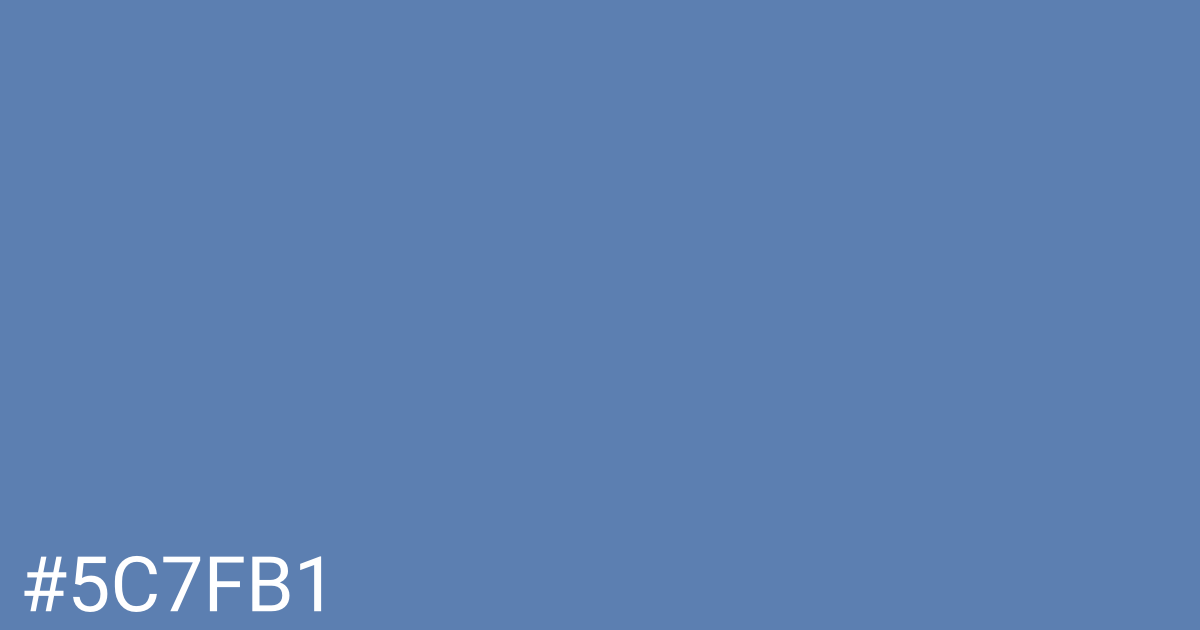 Hex color #5c7fb1 graphic