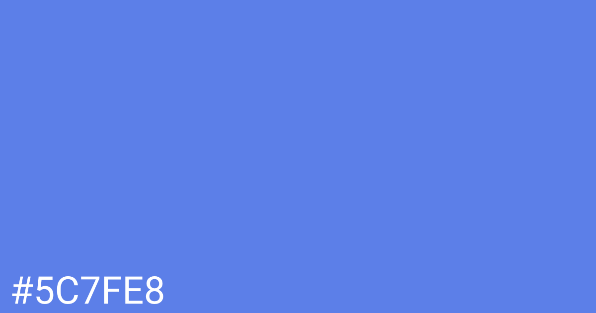 Hex color #5c7fe8 graphic