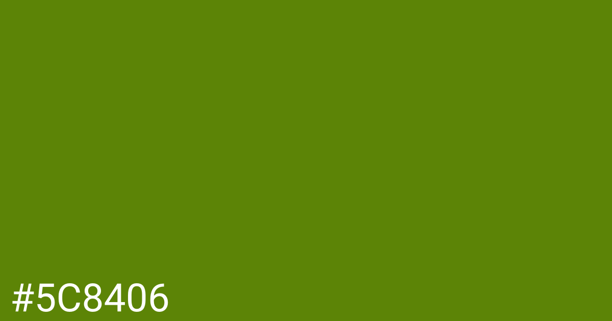 Hex color #5c8406 graphic