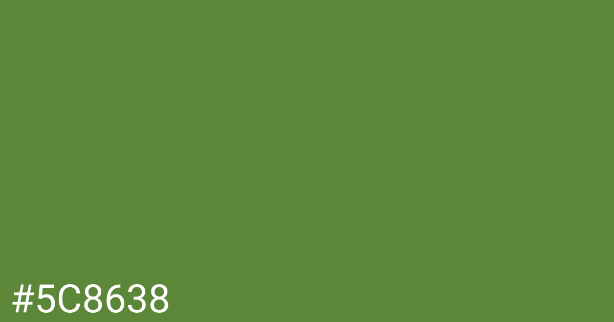 Hex color #5c8638 graphic