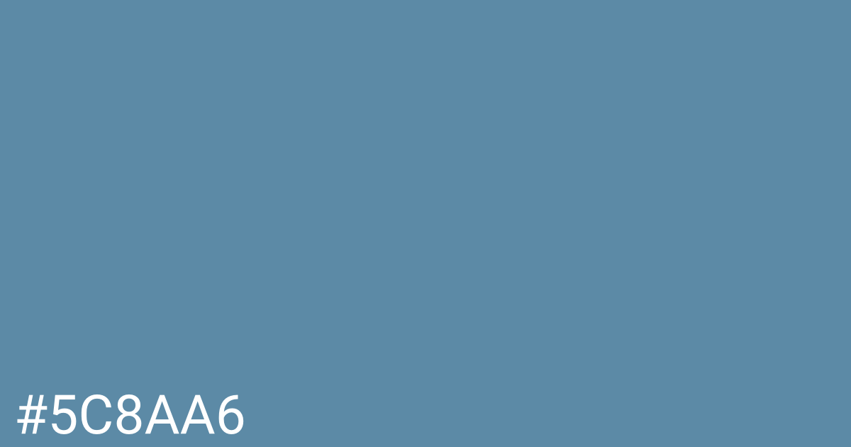 Hex color #5c8aa6 graphic