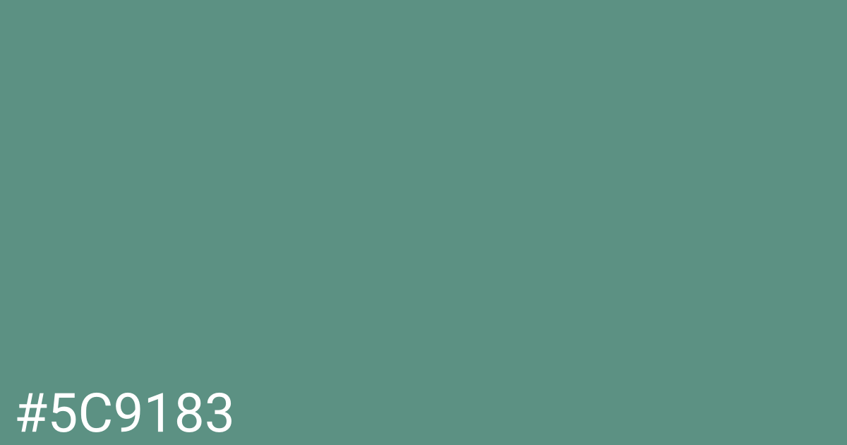 Hex color #5c9183 graphic