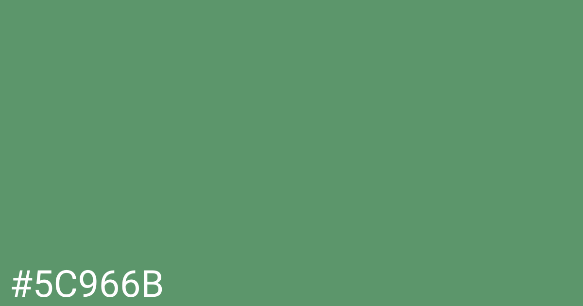 Hex color #5c966b graphic