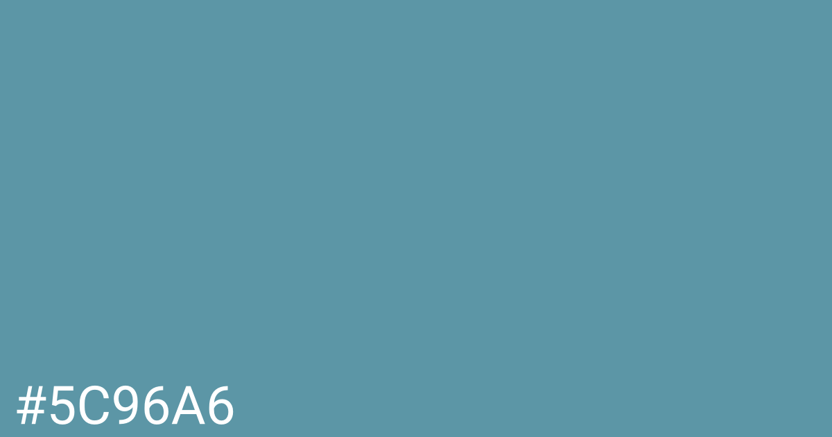 Hex color #5c96a6 graphic