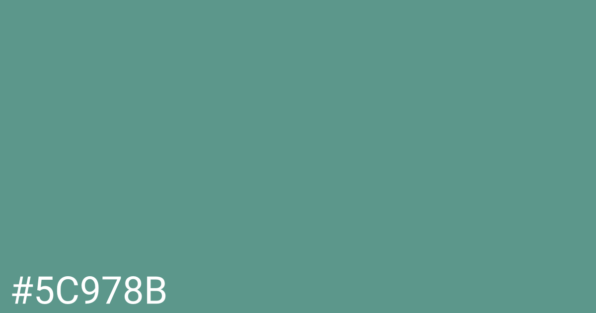 Hex color #5c978b graphic